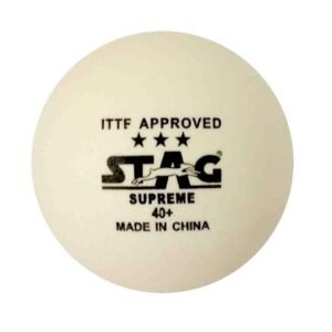 STAG SUPREME 3 STAR (WHITE) TABLE TENNIS BALL (Dozen)