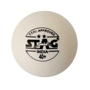 STAG 2 STAR TABLE TENNIS BALL (WHITE & ORANGE) (Dozen)